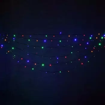 Гирлянда Vegas Нить 200 разноцветных LED ламп 20м (55067)