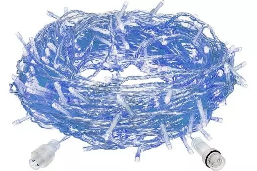 Гирлянда Vegas Занавес 96 синих LED ламп, 6 нитей прозрачный провод (55020)
