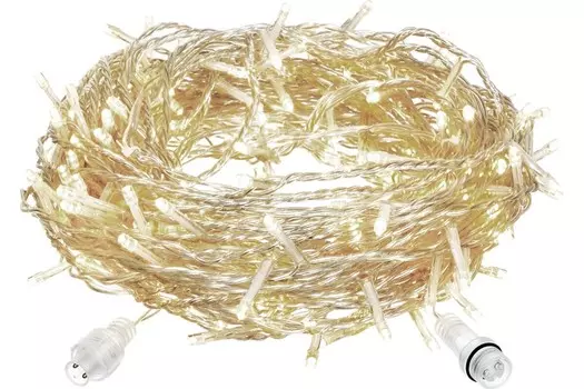 Гирлянда Vegas Занавес 96 теплых LED ламп, 6 нитей, прозрачный провод (55023)