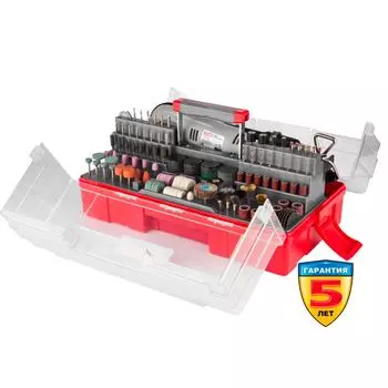 Гравер Зубр ЗГ-130ЭК H242 +набор насадок 242пр.