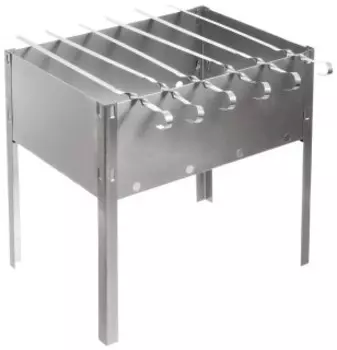 Гриль BOYSCOUT Мангал + 6шампуров 350х250х350мм (61235)