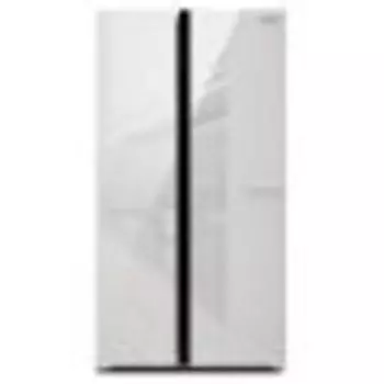 Холодильник Side by Side Hyundai CS5003F белое стекло