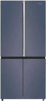 Холодильник Side by Side Weissgauff WCD 590 NoFrost Inverter Premium Biofresh Blue Glass
