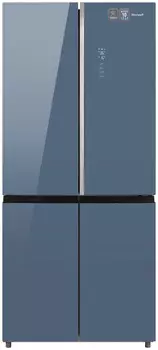 Холодильник Side by Side Weissgauff WCD 590 NoFrost Inverter Premium EcoFresh Blue Glass