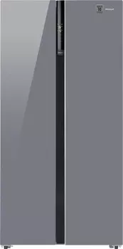 Холодильник Side by Side Weissgauff WSBS 600 NoFrost Inverter Dark Grey Glass