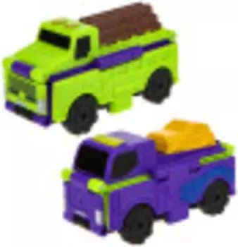 Игрушечный транспорт 1 TOY Transcar Double Лесовоз-Автовоз 8см (Т18283)