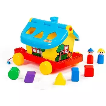 Игрушка для малышей Полесье Садовый домик на колёсиках (56443)