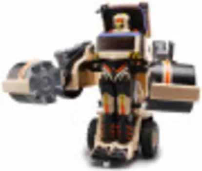 Игрушка на радиоуправлении 1 TOY Робот трансформируется в строительный каток со светом и звуком 47см (Т10599)