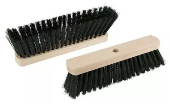 Инвентарь для уборки пола Рыжий Кот Щетка для пола 4 рядная, отверстие без резьбы (005901)