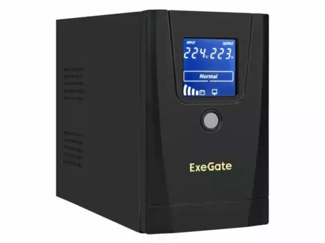 Источник бесперебойного питания EXEGATE SpecialPro Smart LLB-1000.LCD.AVR.1SH.2C13.RJ.USB (EX292788RUS)