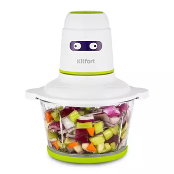 Измельчитель Kitfort KT-3050-2 бело-салатовый