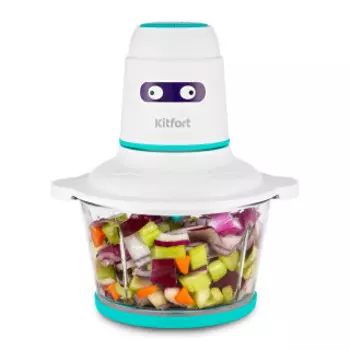 Измельчитель Kitfort KT-3050-3 бело-бирюзовый