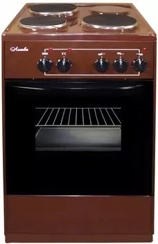 Электрическая плита Лысьва ЭП 301 коричневая (без крышки)