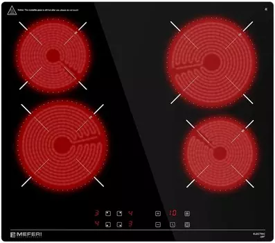 Электрическая варочная панель Meferi MEH604BK LIGHT