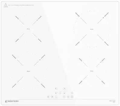Электрическая варочная панель Meferi MIH604WH POWER