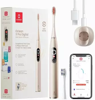 Электрическая зубная щётка Oclean X Pro Digital Y2076 золотистый (C01000383)