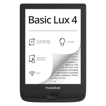 Электронная книга PocketBook 618 Basic Lux Ink Black (PB618-P-WW)