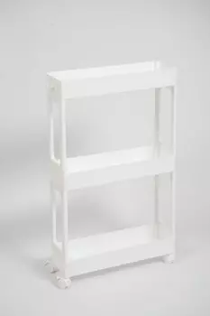 Этажерка Violet узкая 3-х ярус. белая (760306)