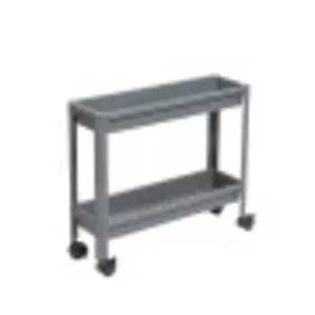 Этажерка Violet VIKEA 2-х ярус. серый (782218)