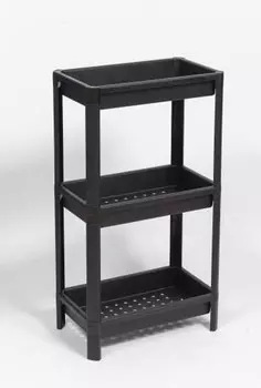 Этажерка Violet VIKEA 3-х ярус. черный (781307)