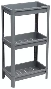 Этажерка Violet VIKEA 3-х ярус. серый (781318)