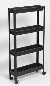 Этажерка Violet VIKEA 4-х ярус. черный (782407)