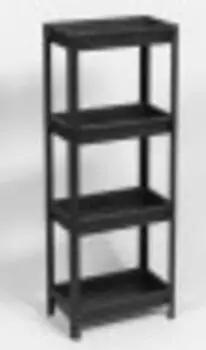 Этажерка Violet VIKEA 4-х ярус. черный (781407)