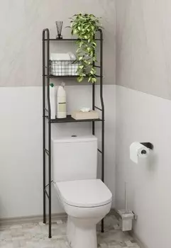 Этажерка ЗМИ Атлантик 13 черный (СТА13Ч) (Стеллаж)