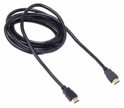 Кабель Buro HDMI (m)-HDMI (m) v2.0 3м GOLD черный
