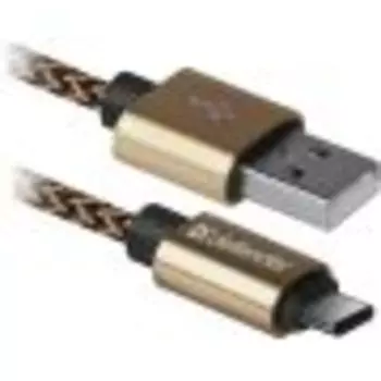 Кабель Defender USB09-03T 1M GOLD (87812)