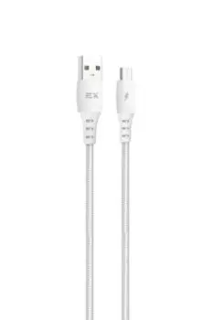 Кабель EXPLOYD EX-K-1290 USB-microUSB 1М белый
