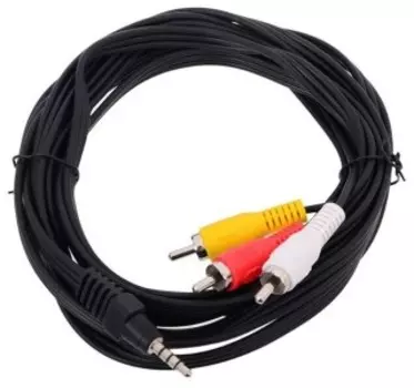 Кабель Telecom Audio 3.5мм TO 3RCA 5M (TAV4545-5M)