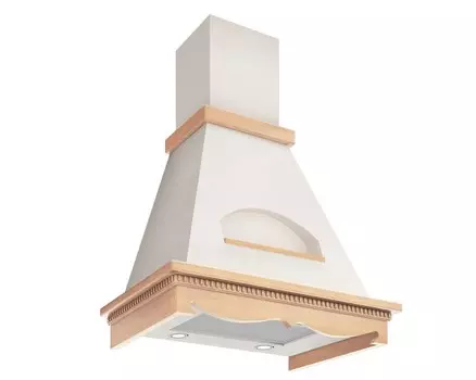 Каминная вытяжка Elikor Бельведер 60П-650-П3Д бежевый / дуб неокр