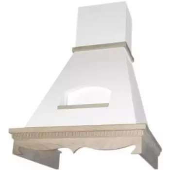 Каминная вытяжка Elikor Бельведер 60П-650-П3Д бежевый / дуб неокр