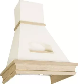 Каминная вытяжка Elikor Бельведер Валенсия 60П-650-П3Д топленое молоко / дуб неокр.