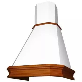 Каминная вытяжка Elikor Пергола 60П-650-П3Л бежевый / дуб коричневый