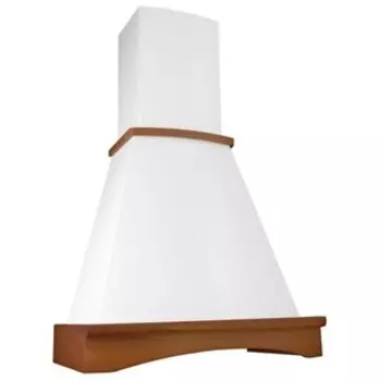 Каминная вытяжка Elikor Ротонда 60П-650-П3Л бежевый / бук орех