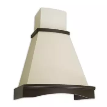 Каминная вытяжка Elikor Ротонда 60П-650-П3Л бежевый / дуб венге