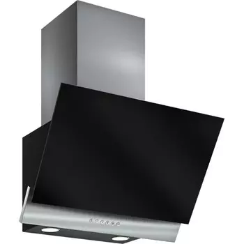 Каминная вытяжка Elikor RX6754XB нерж / черное стекло