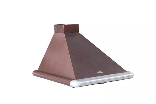 Каминная вытяжка Elikor Сатурн 50 медный антик / нерж