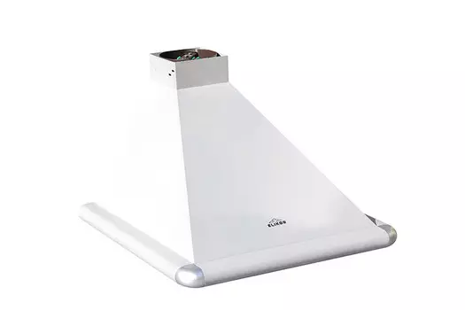 Каминная вытяжка Elikor Сатурн 60 белый / белый / хром