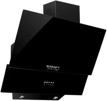 Каминная вытяжка Kraft TCH-H604BLG