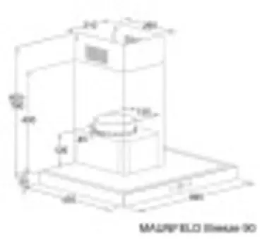 Каминная вытяжка Maunfeld Breeze 90 нержавеющая сталь