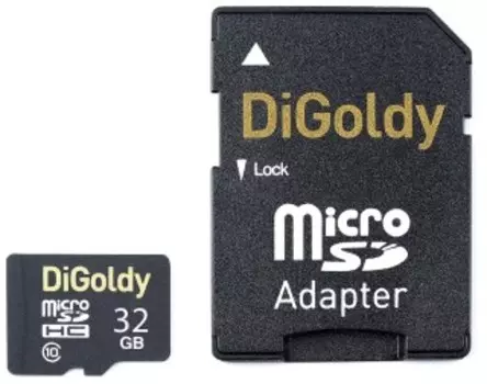 Карта памяти Digoldy microSDHC 32GB Class10 (+ адаптер SD)
