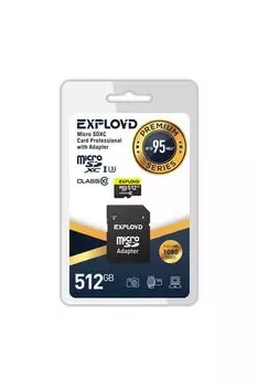 Карта памяти EXPLOYD MicroSDHC 512GB Class10