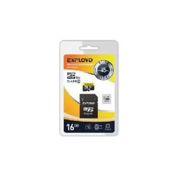 Карта памяти EXPLOYD MicroSDXC 16GB Class10 (+ адаптер SD)