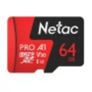Карта памяти Netac Extreme Pro P500 microSDXC 64Gb Class10 (NT02P500PRO-064G-R) + adapter