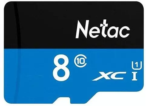 Карта памяти Netac microSDHC P500 8Gb Class10 (NT02P500STN-008G-S)