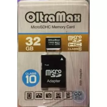 Карта памяти Oltramax MicroSDHC 32GB Class10