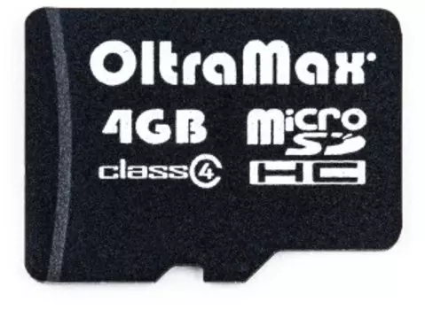 Карта памяти Oltramax MicroSDHC 4GB Class4